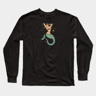 Vintage Mermaid Tattoo Long Sleeve T-Shirt